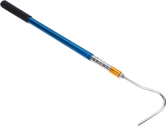 Uitschuifbare Zolderhaak - Trekstok Ladder - Zolder Toegang - Robuuste Metalen Constructie - 159 cm - Grijs — afbeelding 3