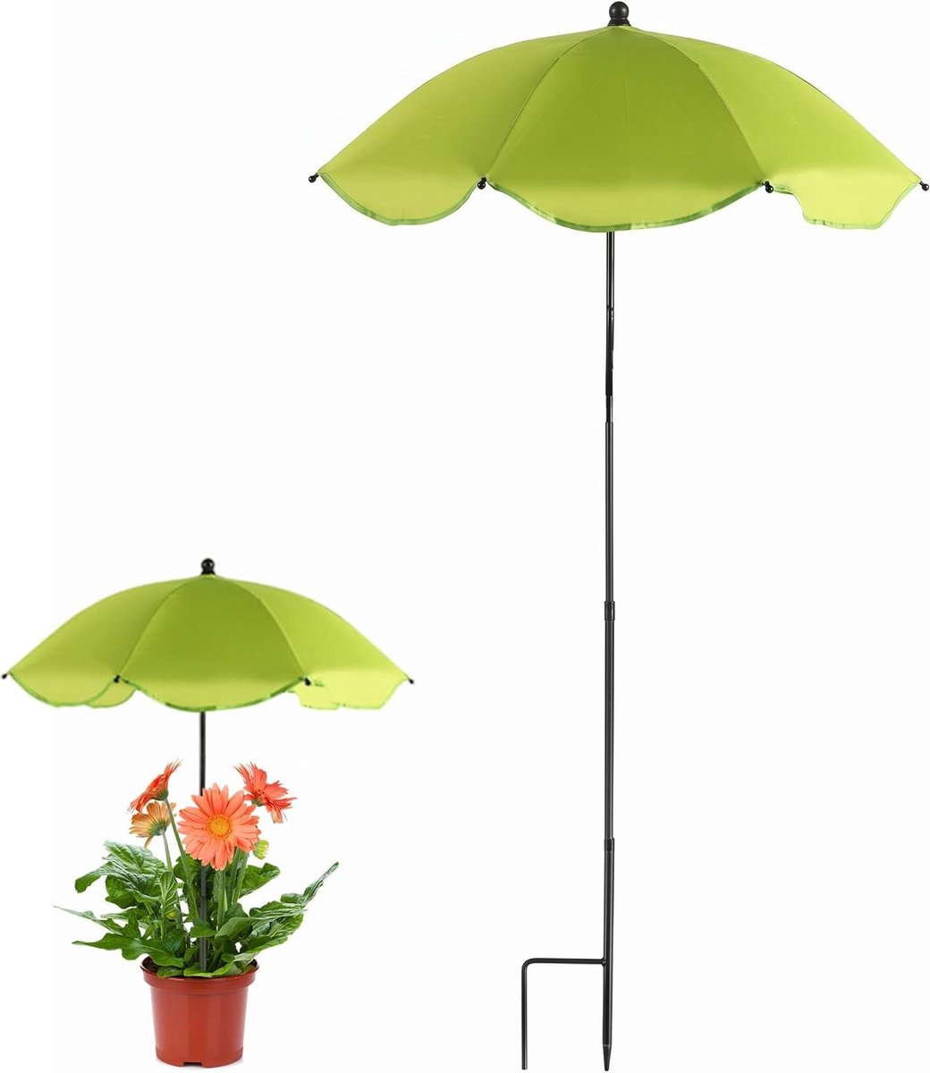 Plantenparaplu - Zonbescherming Planten - Planten Beschermen - UPF50+ Zonwering - 80 cm - Groen