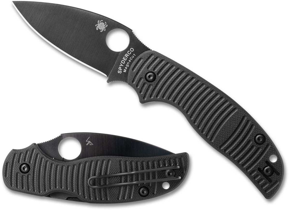 Spyderco Sage 5 Salt Black G-10 CPM MagnaCut Black Blade PE