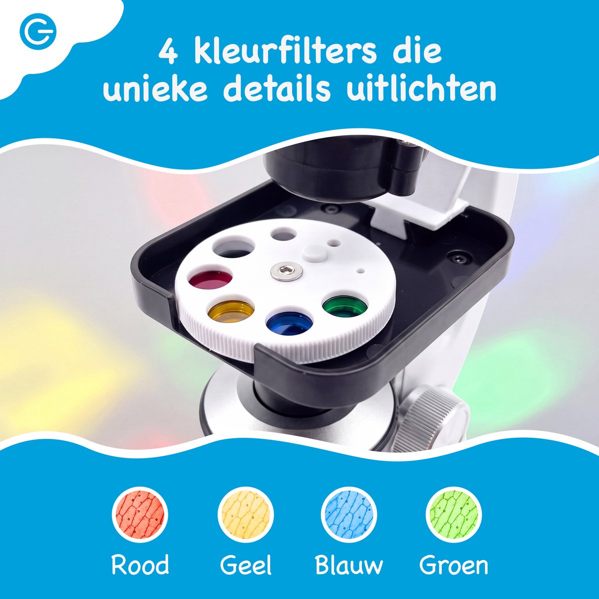 Silvergear® Microscoop voor Kinderen - Kindermicroscoop Set - Beginnersmicroscoop met 200x, 600x, 1200x Vergroting - Educatief STEM Speelgoed - LED Verlichting - Smartphonehouder, Preparaten en Onderzoeksaccessoires - Cadeau voor 6, 7, 8, 9, 10+ Jaar — afbeelding 3