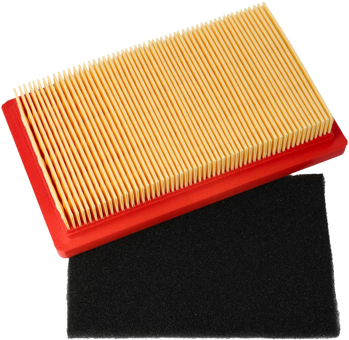 vhbw 2x filter (1x voorfilter, 1x luchtfilter) compatibel met MTD Smart 46 SPOE, M56 grasmaaier - 14,5 x 8,5 x 2,8 cm
