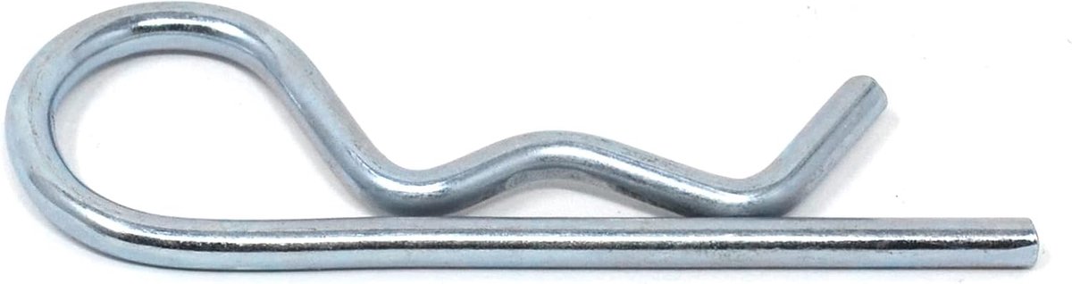 4x veerstekker 5 mm x 85 mm eenvoudige veersplint voorstekker galvanisch verzinkt