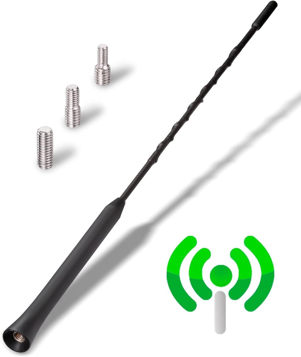 Autoantenne, universele autoantenne voor alle modellen, autoradio-antenne, dakantenne, auto met hoogwaardige DAB FM-ontvangst, autoantenne, dak, 28 cm
