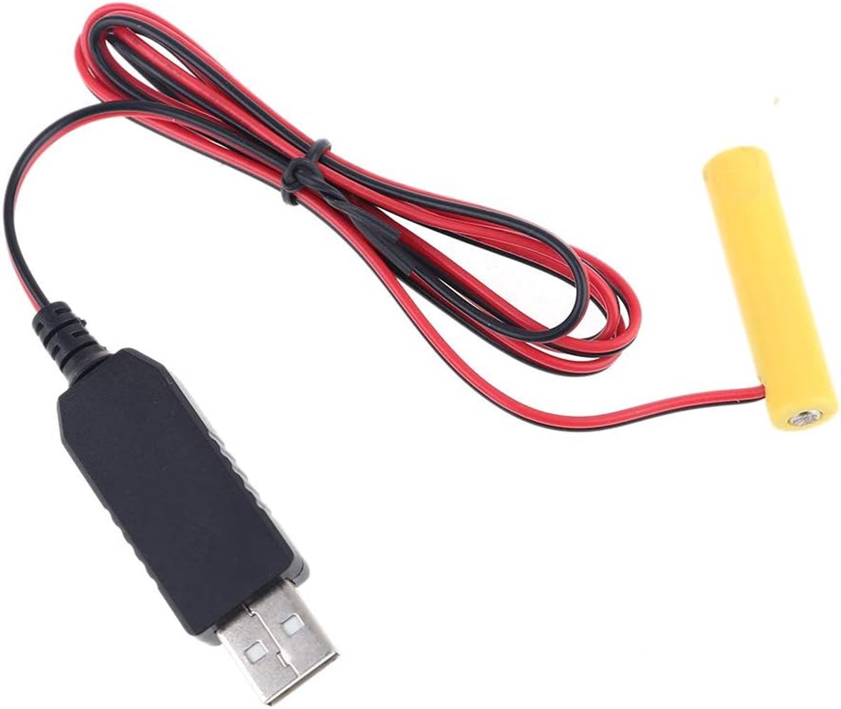 AAA-batterijverwijderaar, USB-voedingskabel, vervangt 1 tot 4 stuks AAA-batterij voor elektrisch speelgoed, zaklamp, klok, led, datakabel