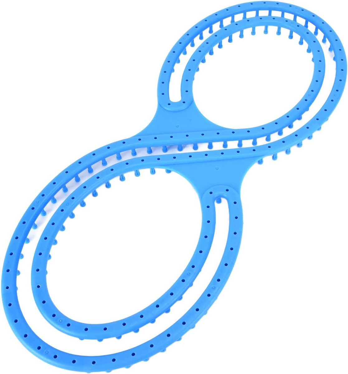8, Blauwe Kit met Gehaakte Hechtdraad Vorm Plastic Afghaanse Weefgetouw Breinaalden voor DIY Deken Sokken Sjaal Hoed Craft
