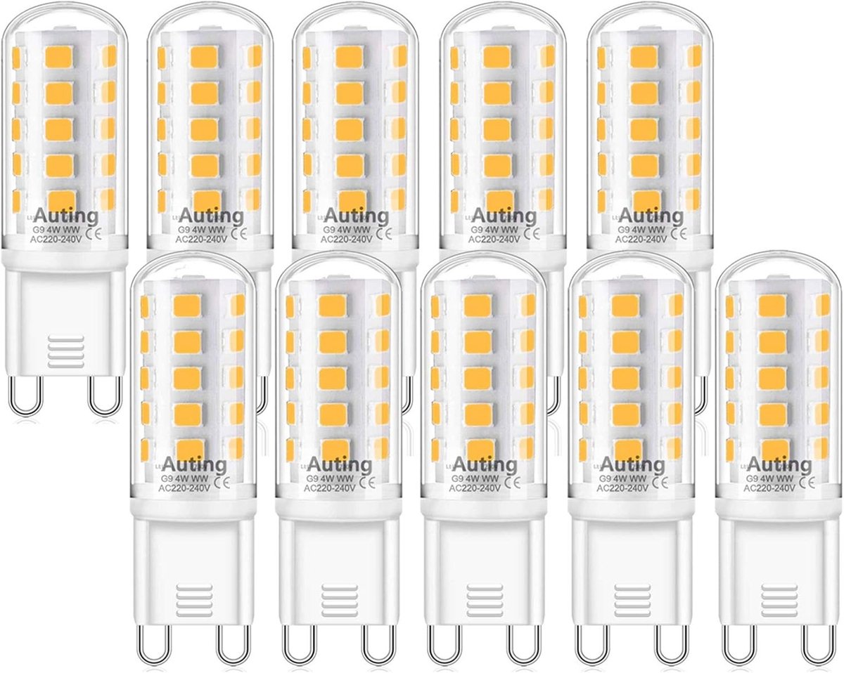 Dimbare 4W LED Lamp Warm Wit 2700K, 400LM, Vervanging voor Halogeen 20W-40W, Set van 10 voor Binnen en Buiten