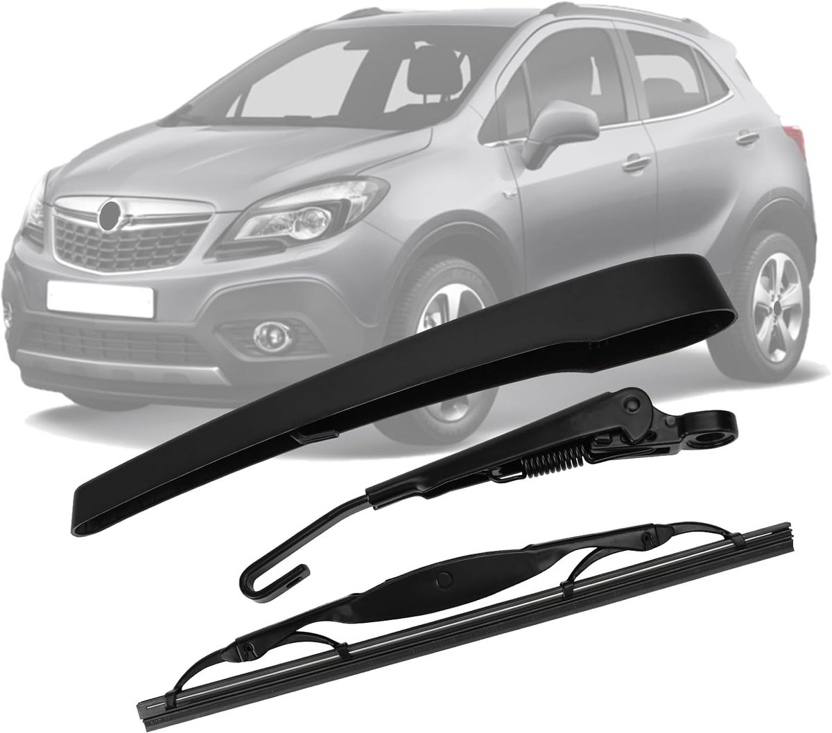 compatibel met Opel/Vauxhall Mokka/Mokka X J13 2012-2019, achterruitwisser achterruitenwisserarm auto achterruitenwisserblad blad kit waterdicht achterruitenwisserarm