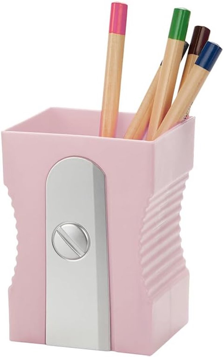 Sharpener potloodhouder kleur lichtroze originele en grappige pot voor potloden in Tai-vorm