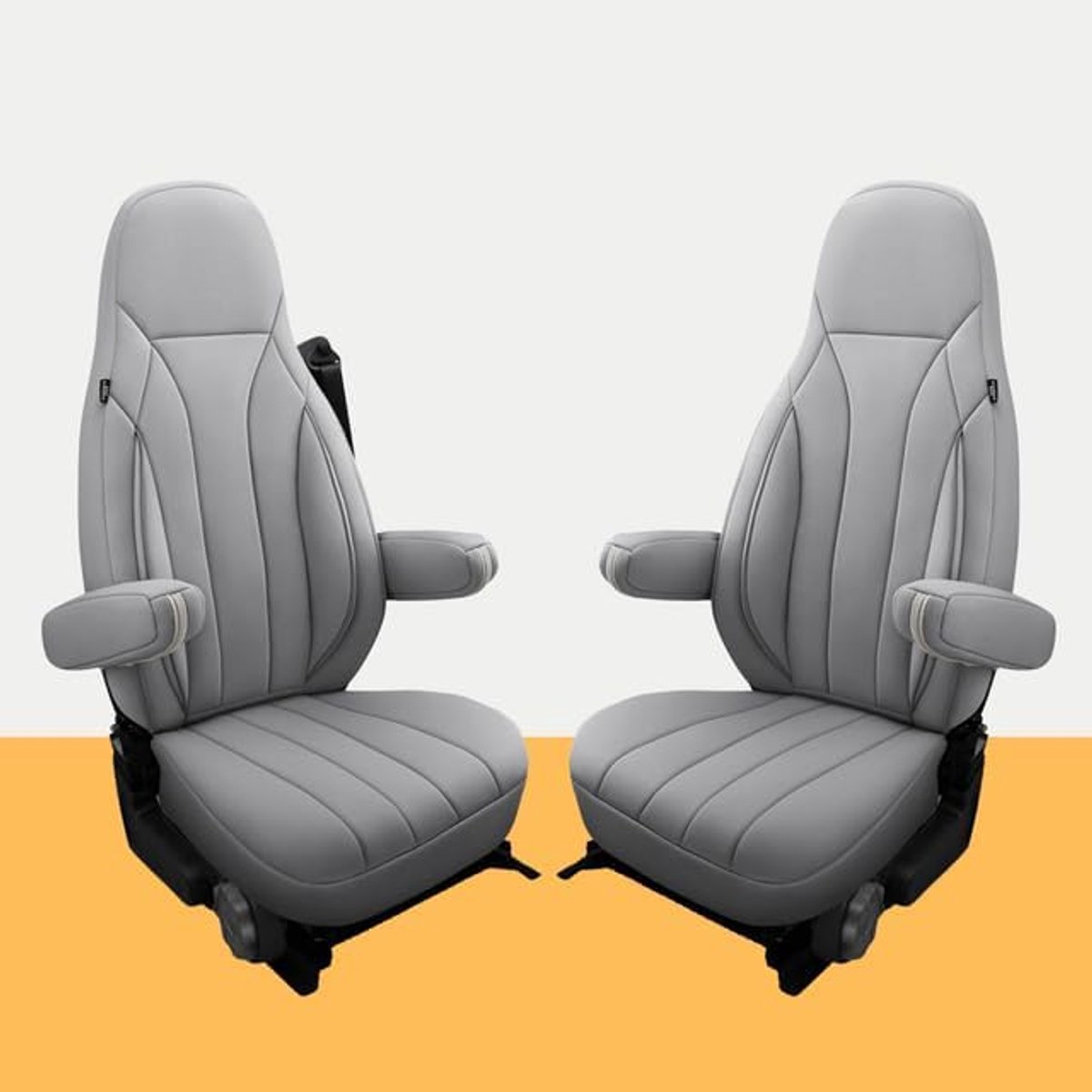 Stoelhoezen, geschikt voor Aguti GIS Liner & Milan camperstoelen, 2-delig met armleuninghoezen, compatibel met Pössl, Knaus, Adria, Carthago en CIM202
