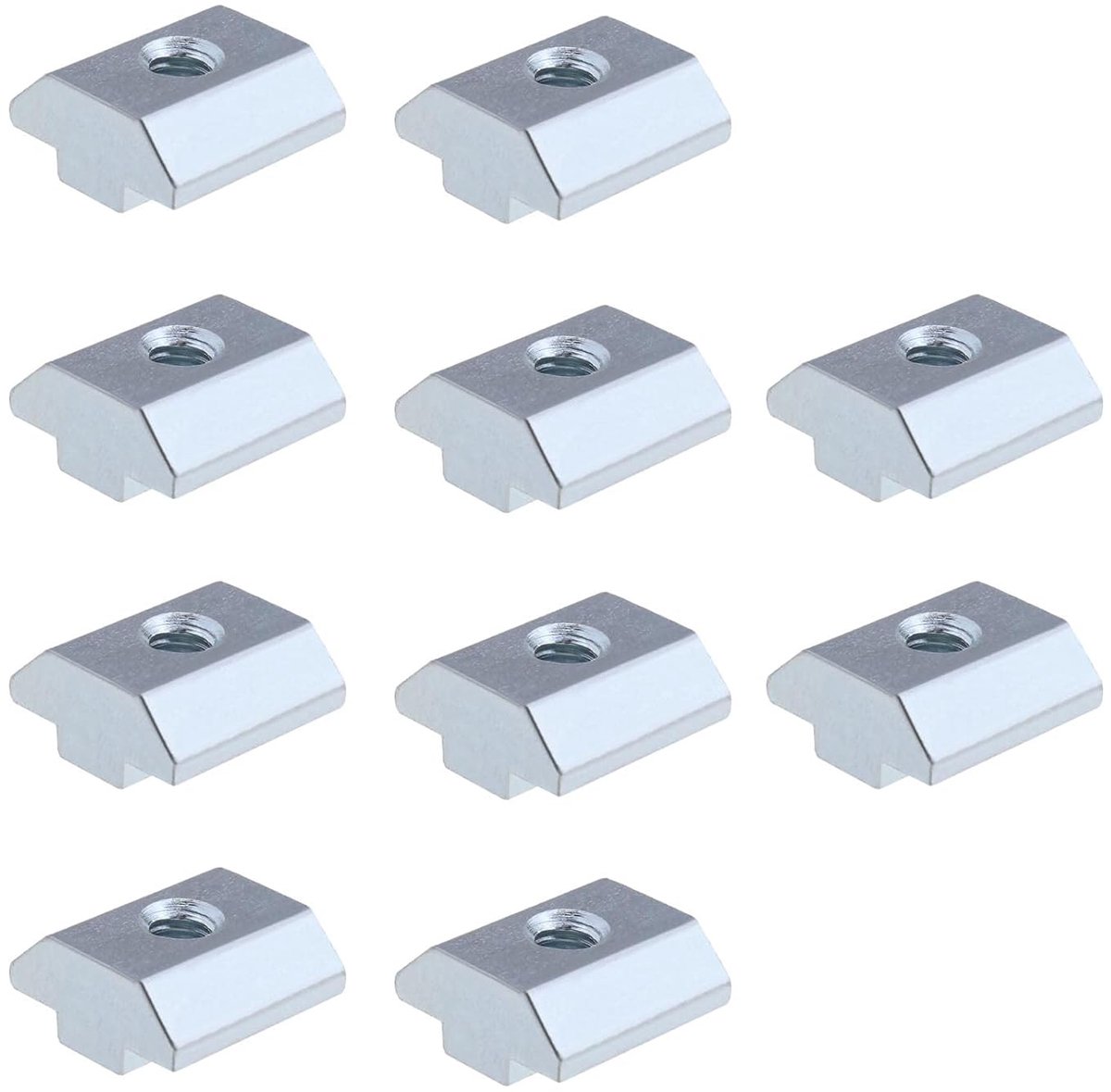 T-moeren M6 schroefdraad glijbaan in hamerkop T-moer voor T-sleuf aluminium extrusie profiel koolstofstaal T-sleuf moer voor 3D-printer CNC-freesmachine