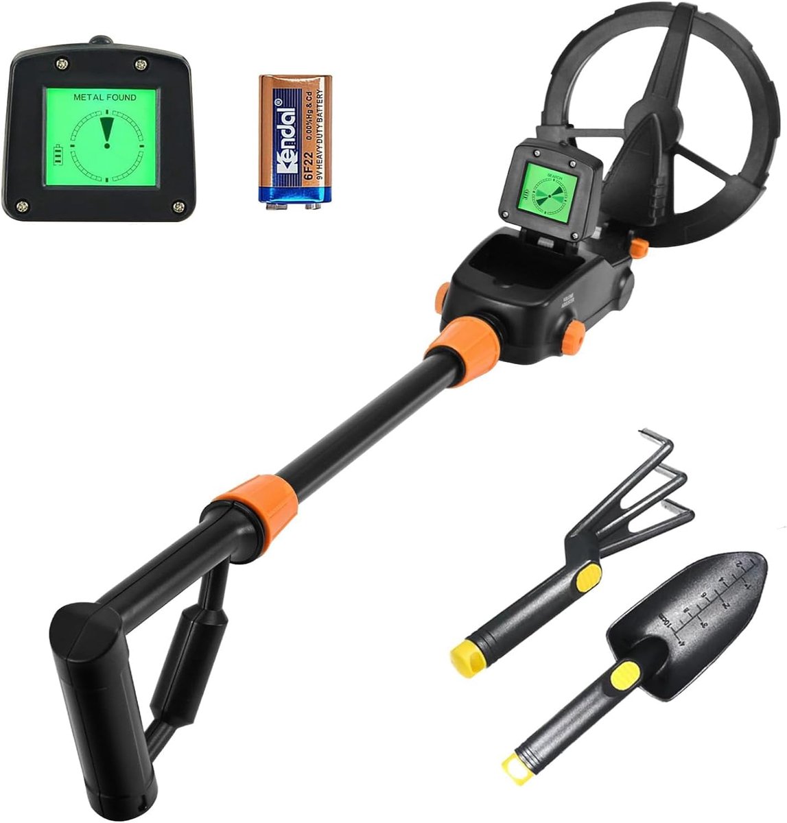 Metaaldetector voor Kinderen en Beginners, Verstelbare Gevoeligheid, LCD-display en Waterdichte Zoekspoel, Lichtgewicht voor Strandzoeken en Schattenjacht