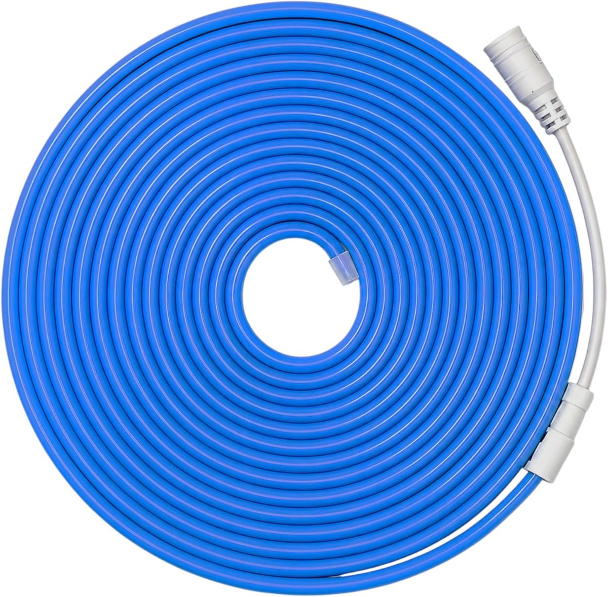 - Flexibele neon led-lichtstrip 12V, 5M 6x12mm 120 leds/meter. Knip elke 2,5 cm af. Decoratie voor binnen en buiten, perfect voor thuis, zakelijk, borden... (Elektrisch Blauw)