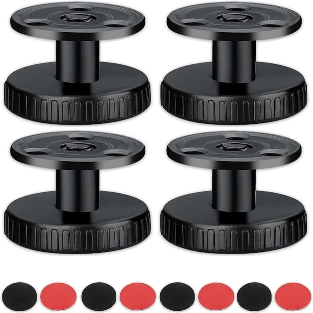 Verstelbare meubelpoten set van 4, hoogte 27-40 mm, met 3M tape en antislip pads voor bedden en kasten