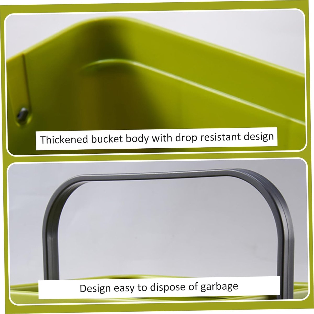 Compostbak Keuken - Voedselafvalbak GFT - Afval Scheiden - Geurvrij Deksel - 3 Liter - Groen