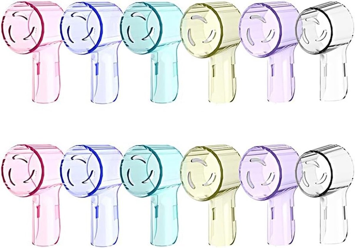 Set van 12 Tandenborstel Covers voor Bescherming van Elektrische Borstels, Reisaccessoires, Hygiënisch en Kleurvariaties voor Thuisgebruik