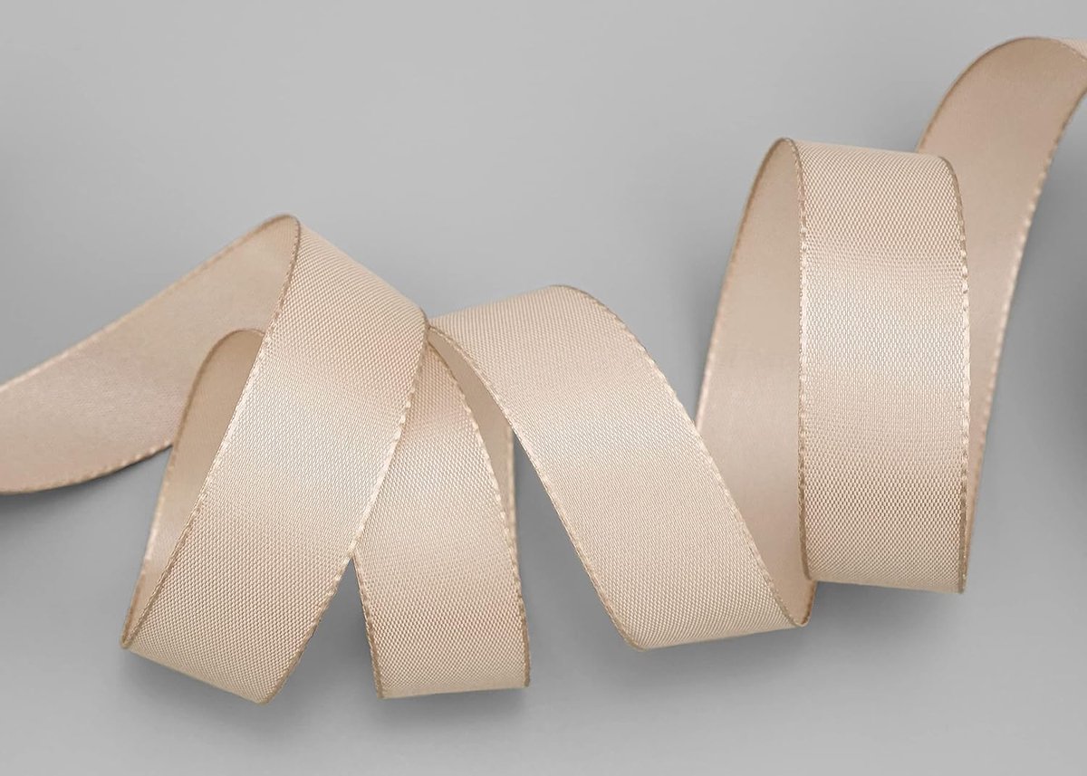 TAFTBAND 50 m Dekoband cadeaulint stoffen band tafeldecoratie bruiloft Pasen lint visco TAFT kaartontwerp knutselen verjaardag Kerstmis