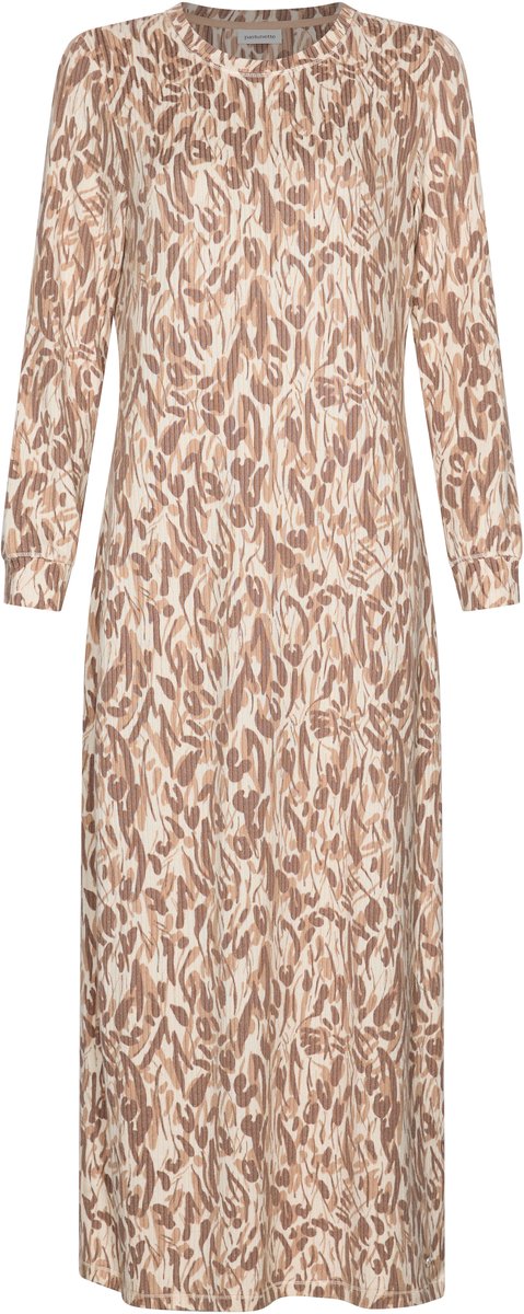 Pastunette - Nachthemd Lang - Mirage - Fleece - Bruin/Beige - Maat 42