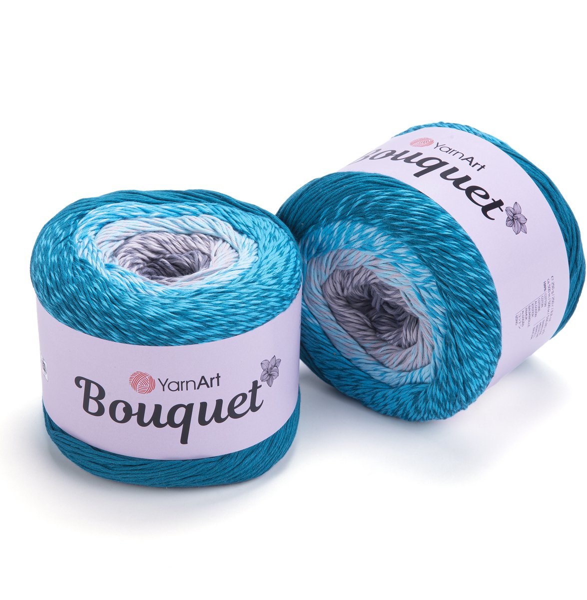 YarnArt Bouquet Verloopgaren (Gradient Cake) - 100% Katoen - voor Haken en Breien - 250g / 500m - Kleur 716