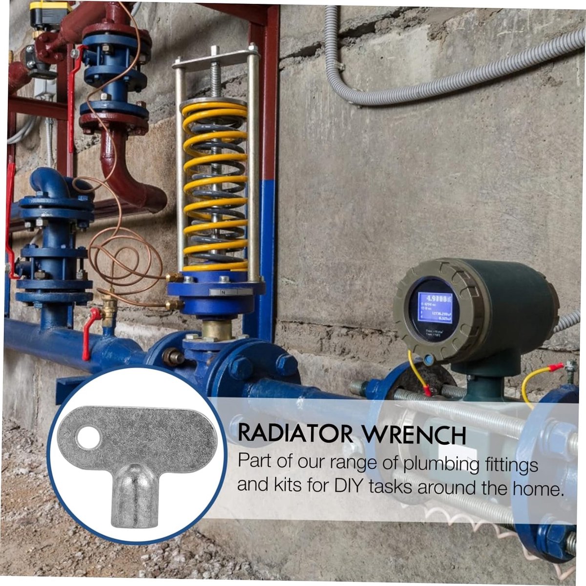 Radiator Sleutel - Ontluchtingssleutel Ventielsleutel - Radiator Ontluchten - Zinklegering Materiaal - 15 Stuks - Zilver