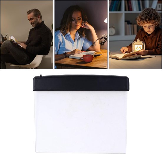 Boek Verlichting - Leeslamp - Boeken Lezen - Natuurlijk Daglicht Effect - 10 x 5 x 0.1 cm - Zwart — afbeelding 5