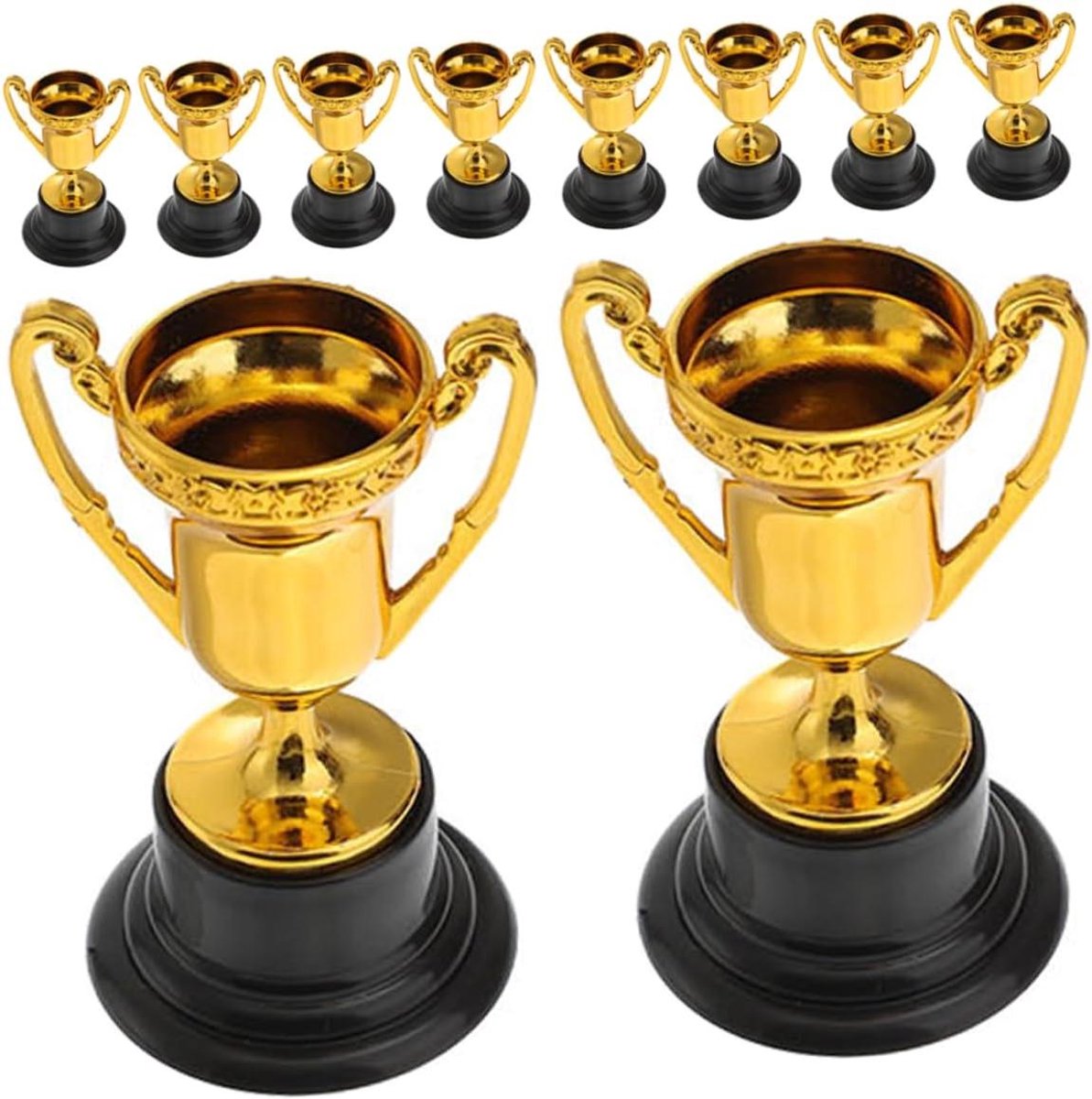 Speelgoed Trofee - Winstbeker Prijs - Competitie Prijzen - Spelfiguur Ontwerp - 8.50x5x4.60Cm - Goud