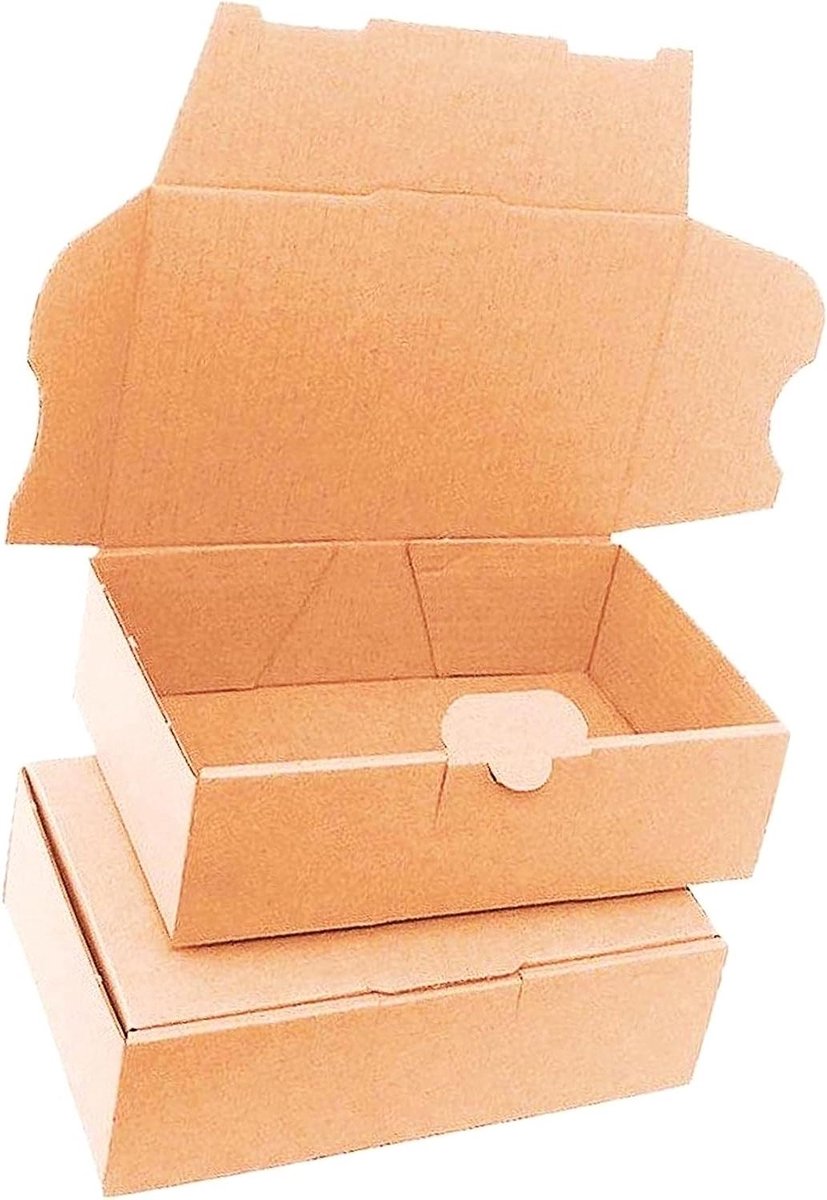 Kartonnen Dozen - Verhuisdozen Opslag - Veilig Verzenden - Eenvoudige Montage - 180 x 130 x 70 mm - Bruin