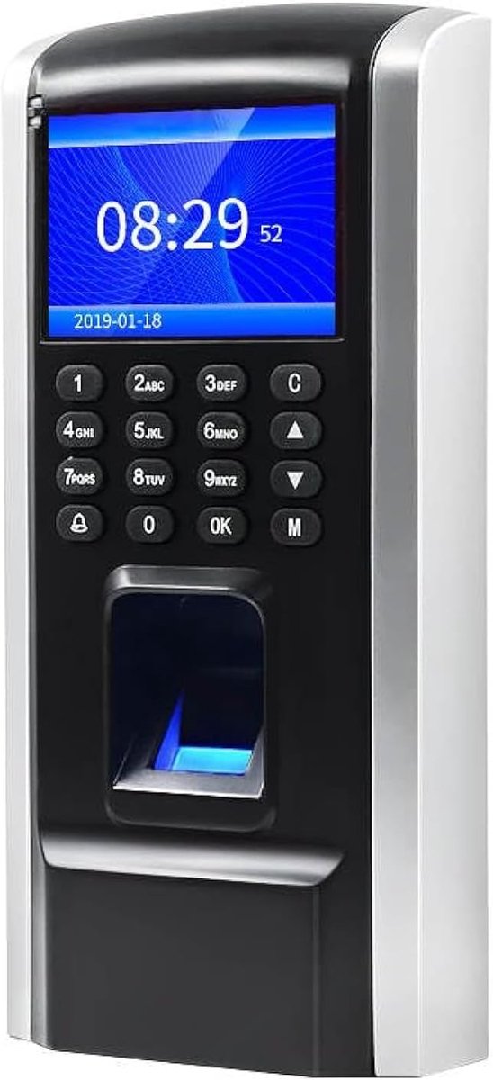 CTR12 klokken in machine, werknemer tijd aandacht machine, geavanceerde biometrische vingerafdruk, wachtwoord & 125kHz RFID-kaartsysteem, toegangscontrole