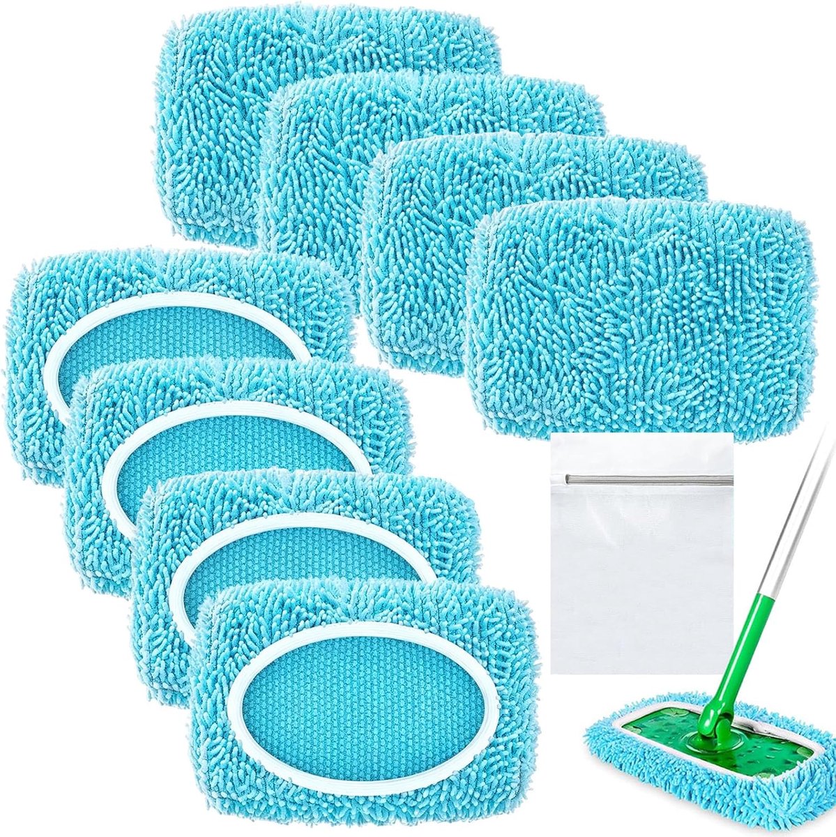 vloerdoeken voor Swiffer vloerwisser, 8 stuks vloerdoeken voor