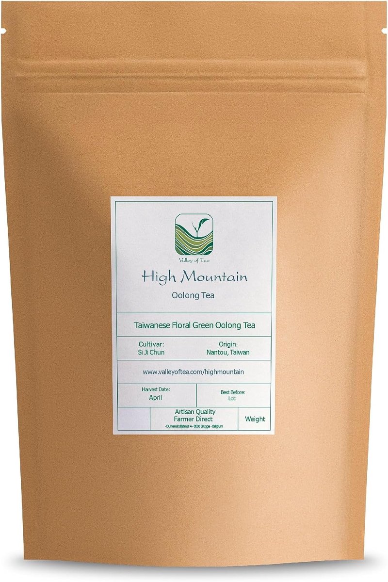 Guan Yin Oolong Thee - Taiwanese Hoge Berg Groene Oolong Thee - Losbladig - Tieguanyin Wu Long Tea Uit Taiwan | romige bloemige smaak met een lichte zoetheid - traditioneel geteeld op grote hoogte
