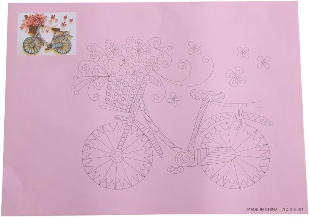 16 patronen Sjabloonpapier Quilling Lokaliseren van papier Gereedschap Ambachtelijke beginner
