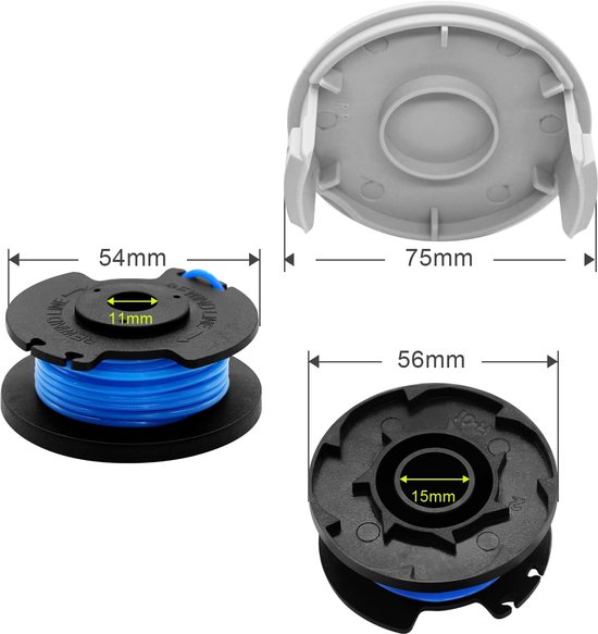 Spoelen voor Ryobi One + 18V 24V 40V Grastrimmer, 6 Stuks Grastrimmer — afbeelding 4