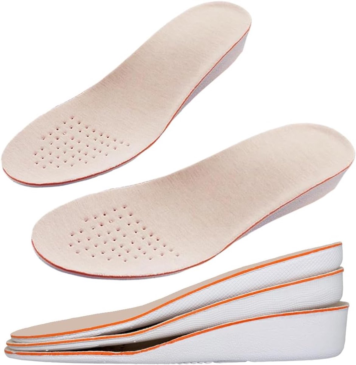 inlegzolen (L(Eu 41-45), 1.5cm) Hoogtelift Binnenzool,Ademend