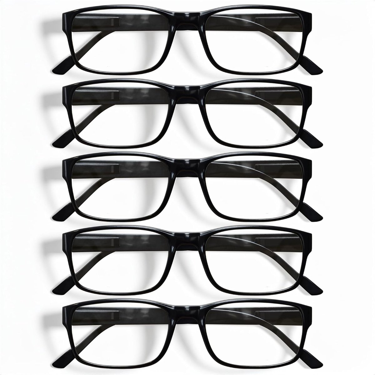 5 Pack Reading Glasses Men, Blue Light Blocking Readers, Mens