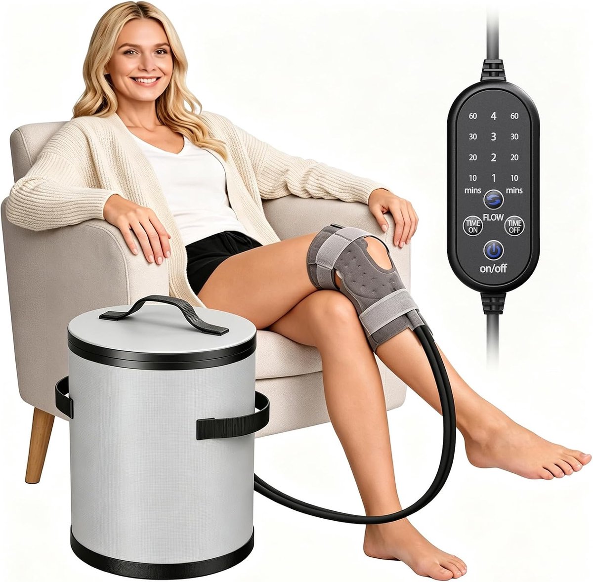 14 Qt ijsmachine voor kniechirurgie, koudtherapiemachine met
