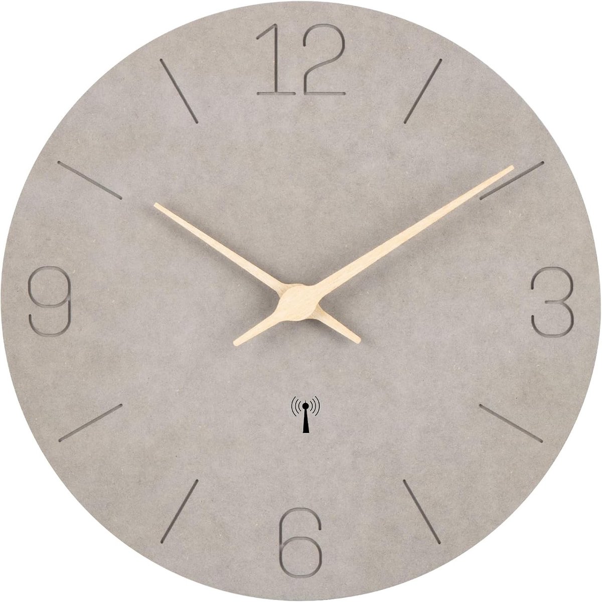 Stille Wandklok van MDF Hout met Quartz Mechanisme - 30 cm Grote en Duidelijke Weergave voor Thuis, Kantoor en Keuken
