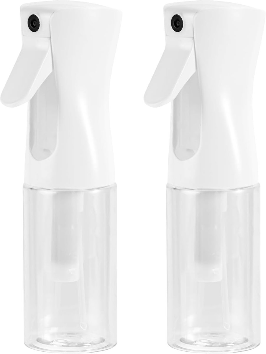 200 ml, Continue Nevel, 2 stuks, Transparant Navulbare sprayfles met