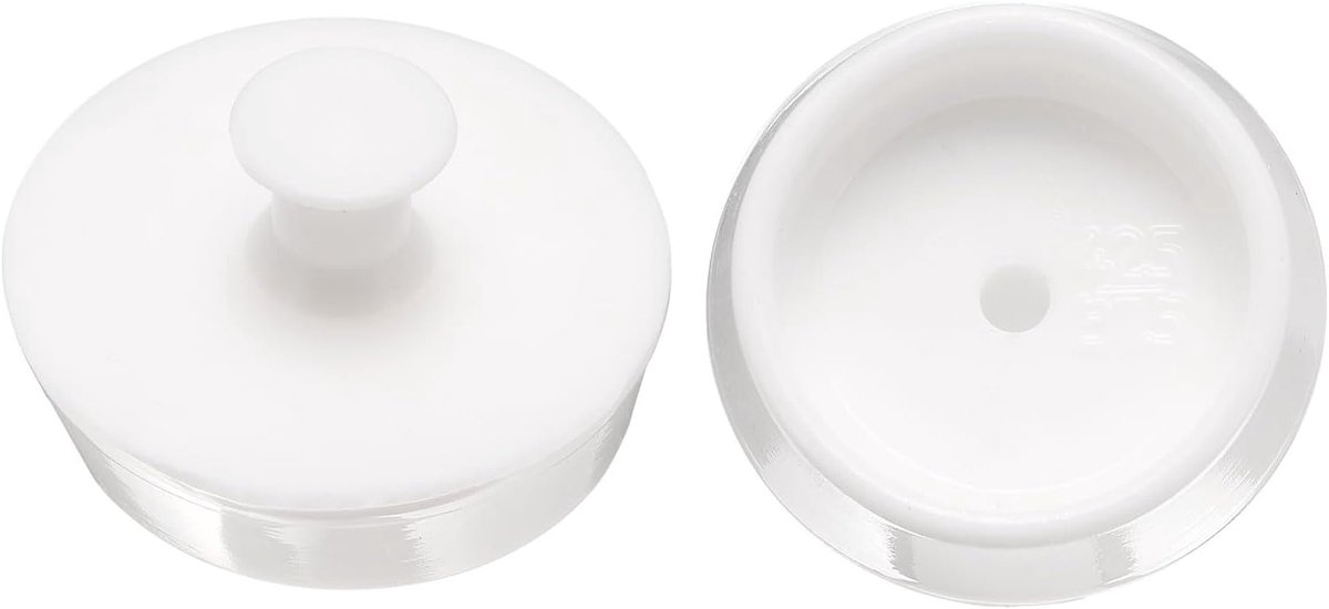 2 stuks afvoerstop, siliconen badstoppers, 40 mm tot 42 mm