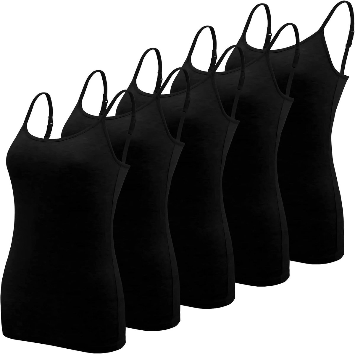 5 stuks basic hemdje verstelbare riem vest voor vrouwen en meisjes