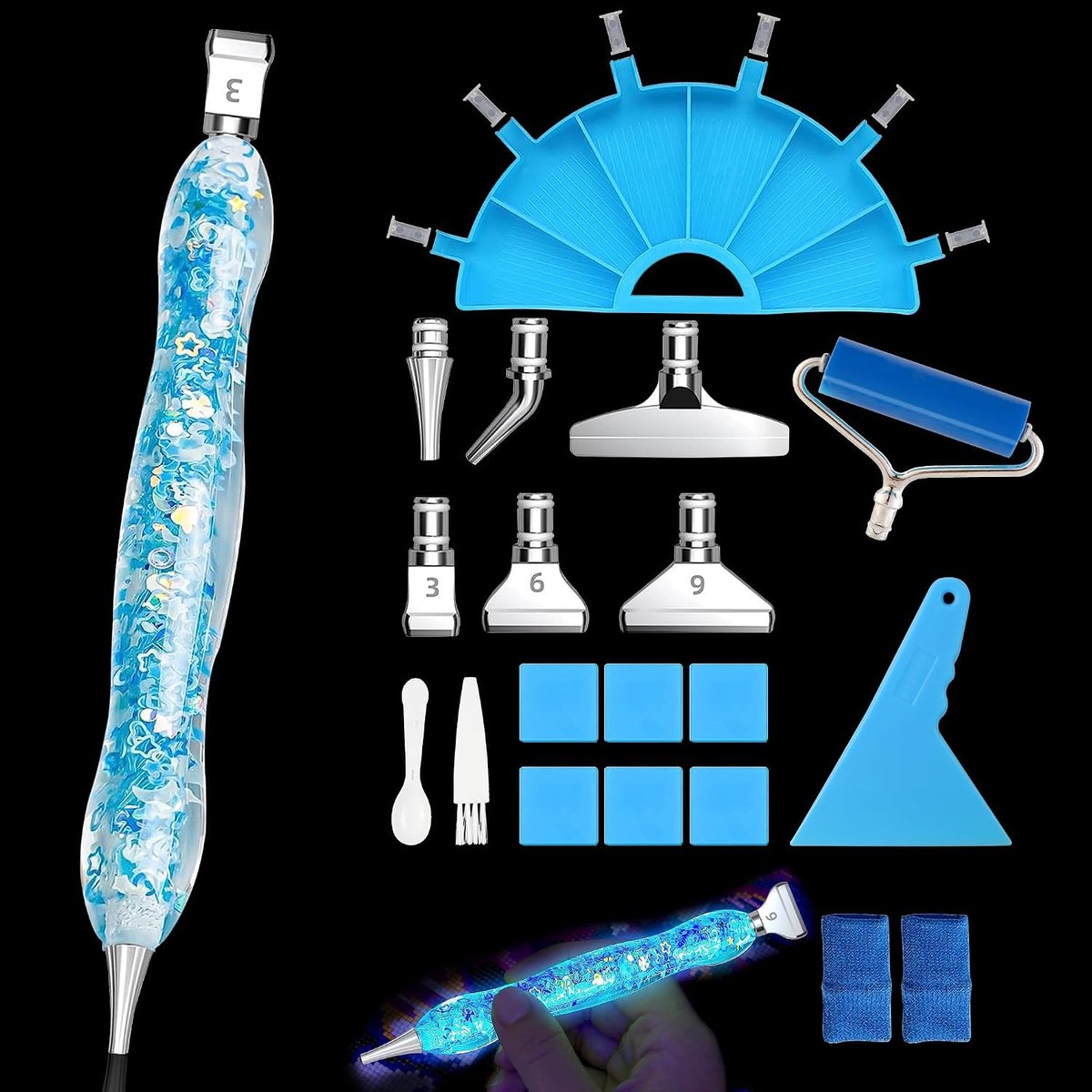 Painting Accessoires Set - 6 Stijlen Metal Drill Pen Met