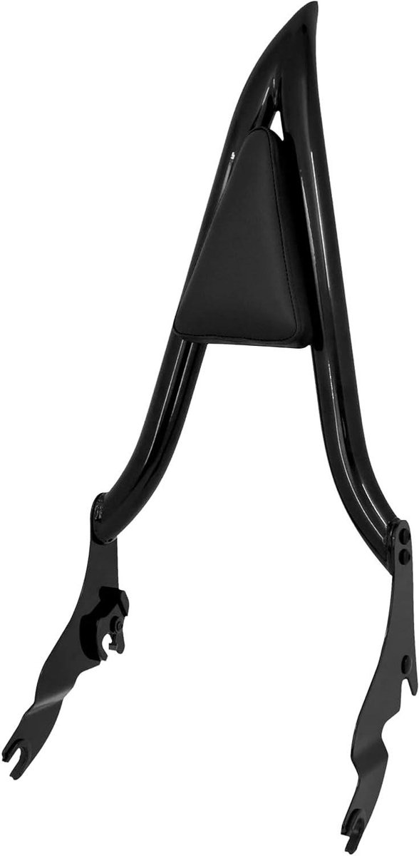 Motorfiets Passagiers Rugleuning - Sissy Bar Backrest - Comfortabel Rijden - Afneembaar Ontwerp - 22 inch hoog - Zwart