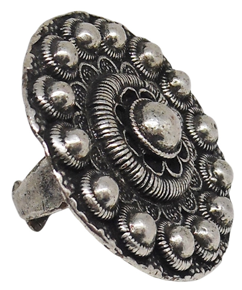 Zeeuws Meisje - Zeer grote zeeuwse knop ring 4 cm doorsnede ring