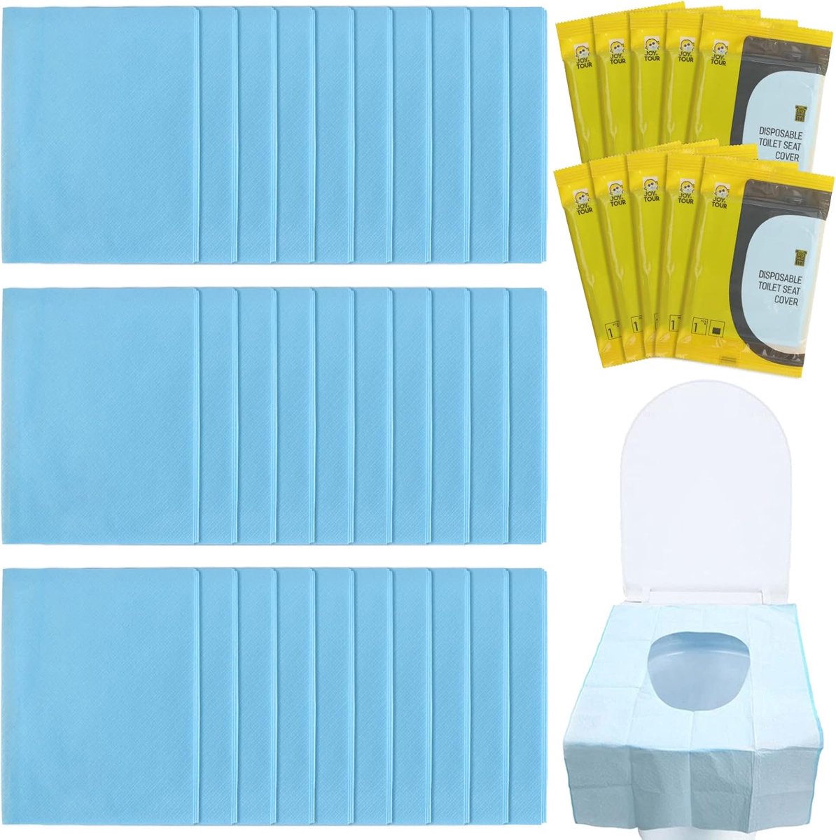 40 stuks wegwerp toiletbrilhoezen, toiletbril papieren pads