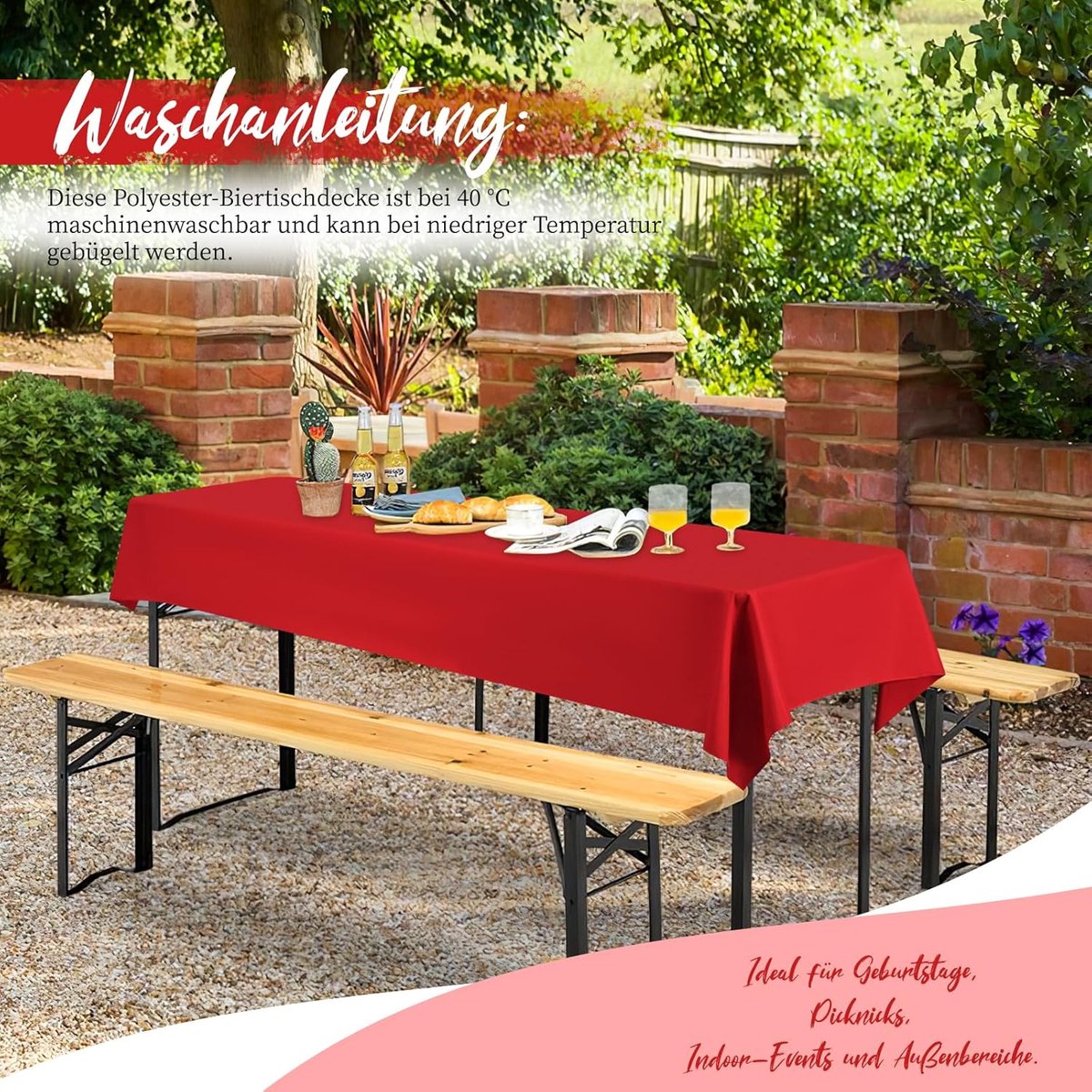 12-pack biertafeltafelkleed universeel voor 50 cm en 70 cm