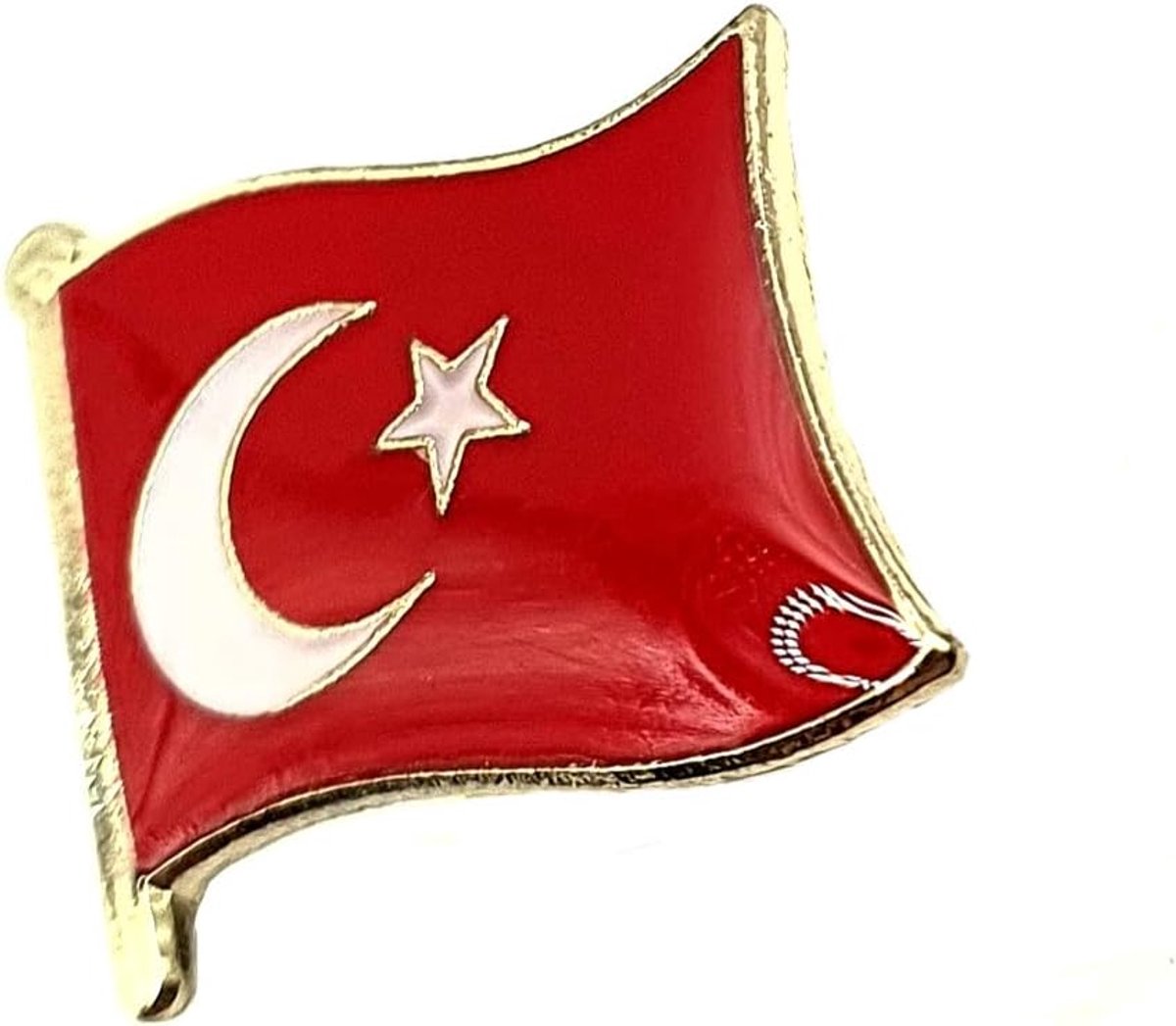 Turkije Turkiye metalen glazuur land vlag Pin Badge, Metaal