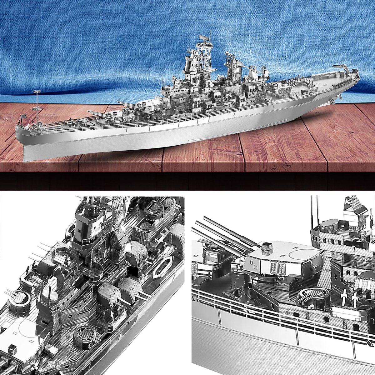 Omgoods - 3D Metaal Puzzel voor Volwassenen - Missouri Modelbouwkit