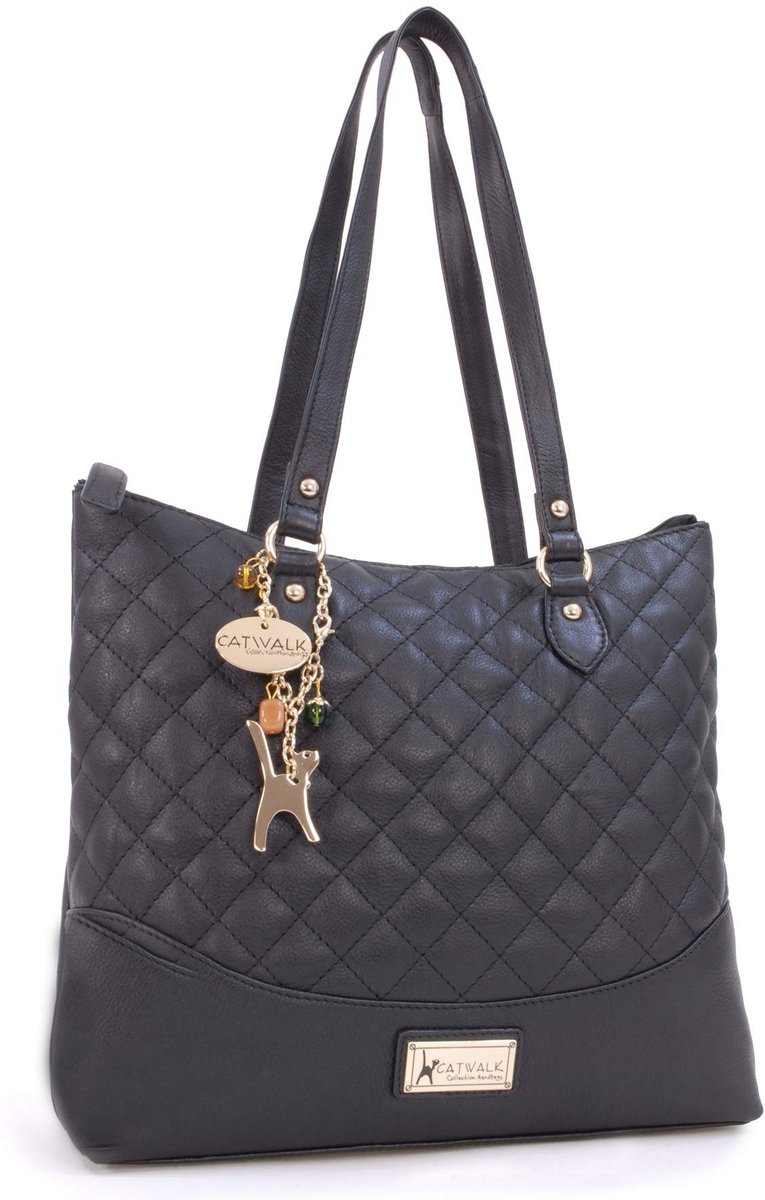Omgoods - Dames Gequilt Leren Tote/Schoudertas - Catwalk Collection