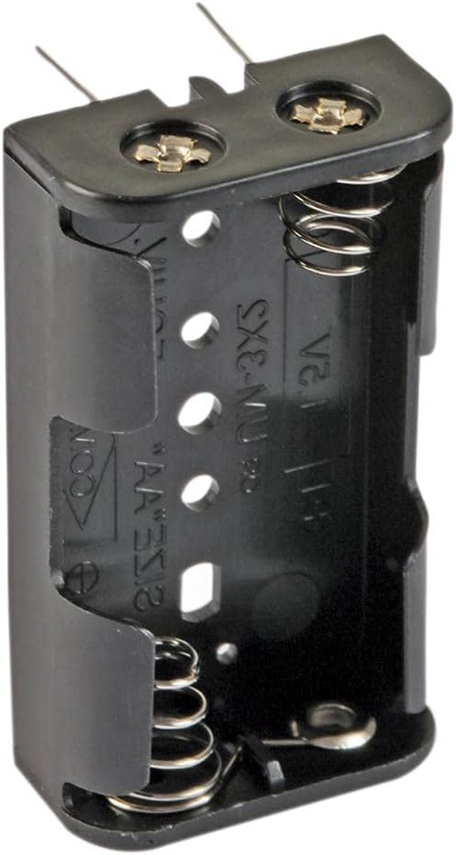 Batterijhouder - Batterij Accessoire - Elektronica Voeden - Doorgaand Gat - AA 2x - Niet gespecificeerd