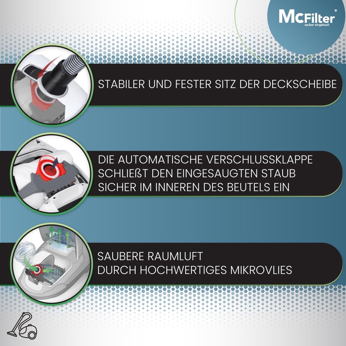 Omgoods - 20 Stofzuigerzakken voor Miele Compact C1 - Inclusief Microfilters