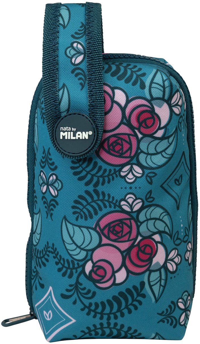 Omgoods - Etui 19 cm - Turquoise met Moderne Inhoud