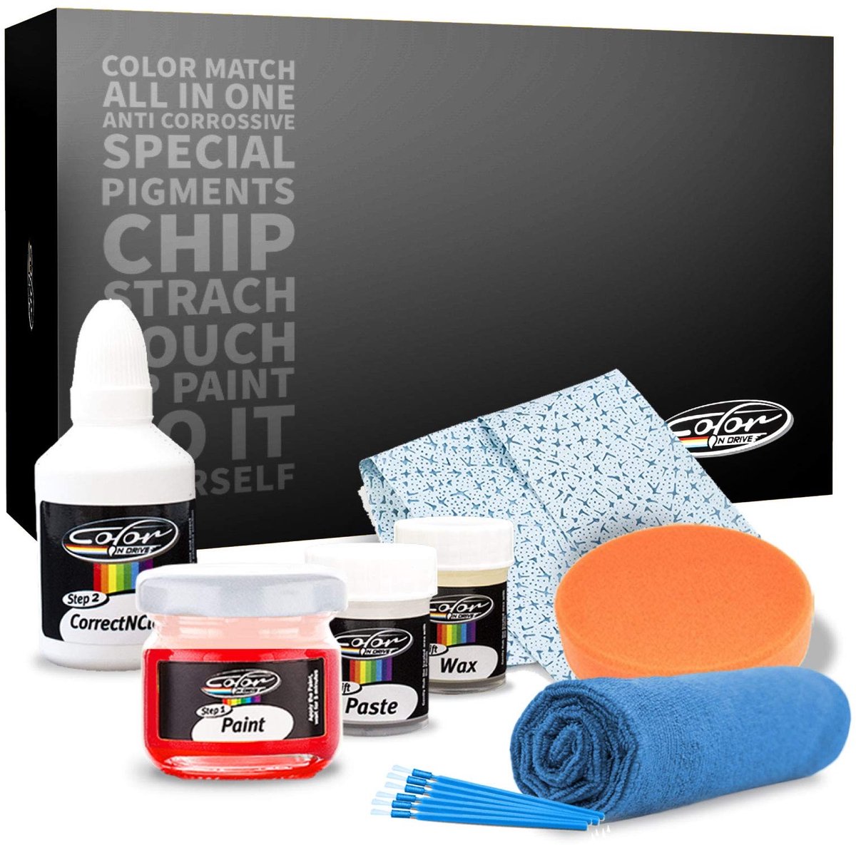 Omgoods - Porsche Touch Up Paint M5R/D2 Aqua Blue - Krasherstel met Exacte Kleurmatch